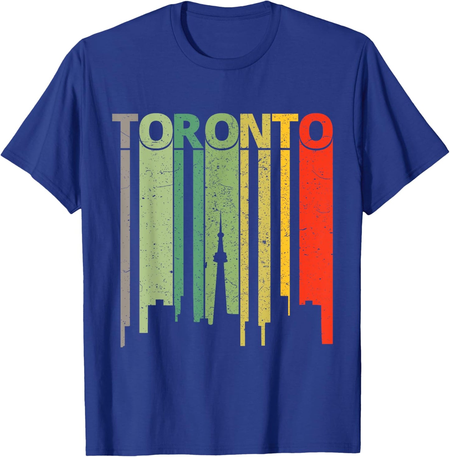 Toronto Skyline Retro Toronto T-Shirt - T-Shirt | Royal