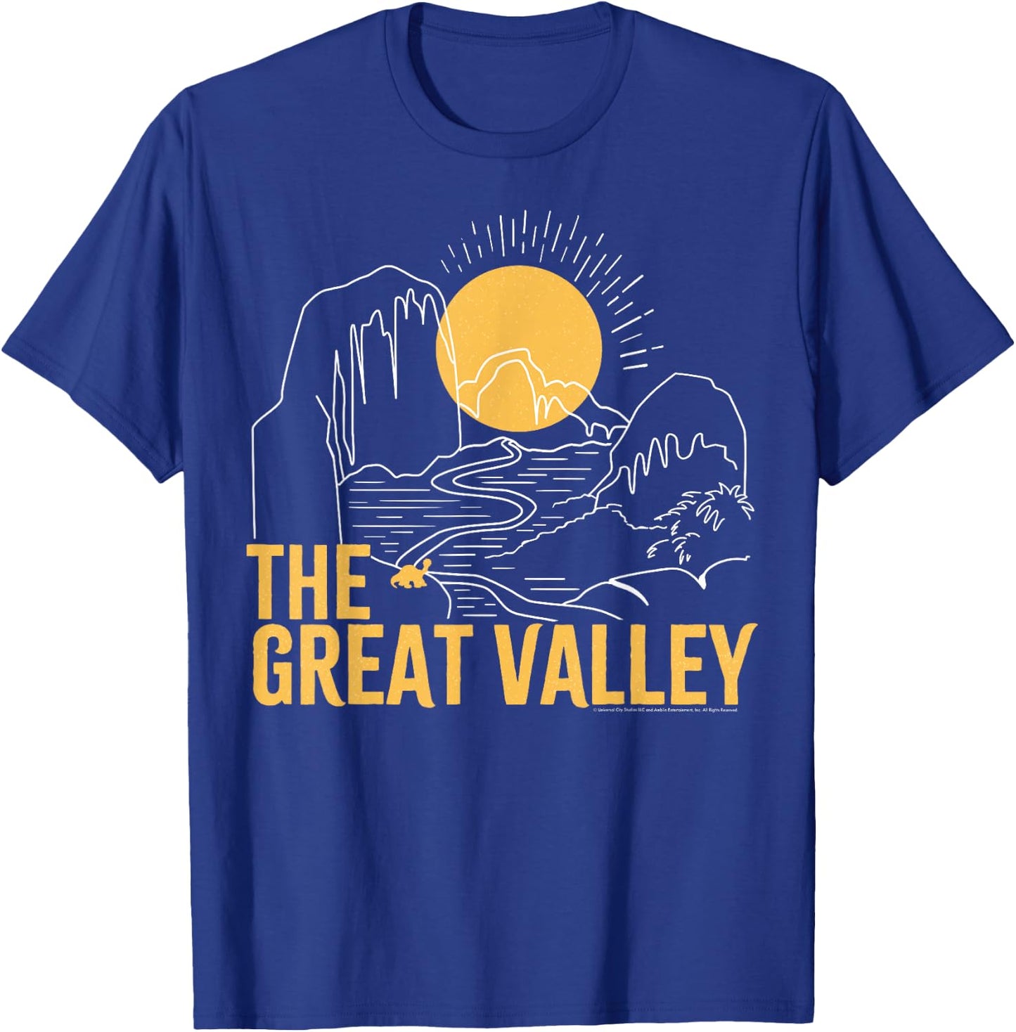 Land Before Time Sunrise Over The Great Valley T-Shirt - T-Shirt | Royal
