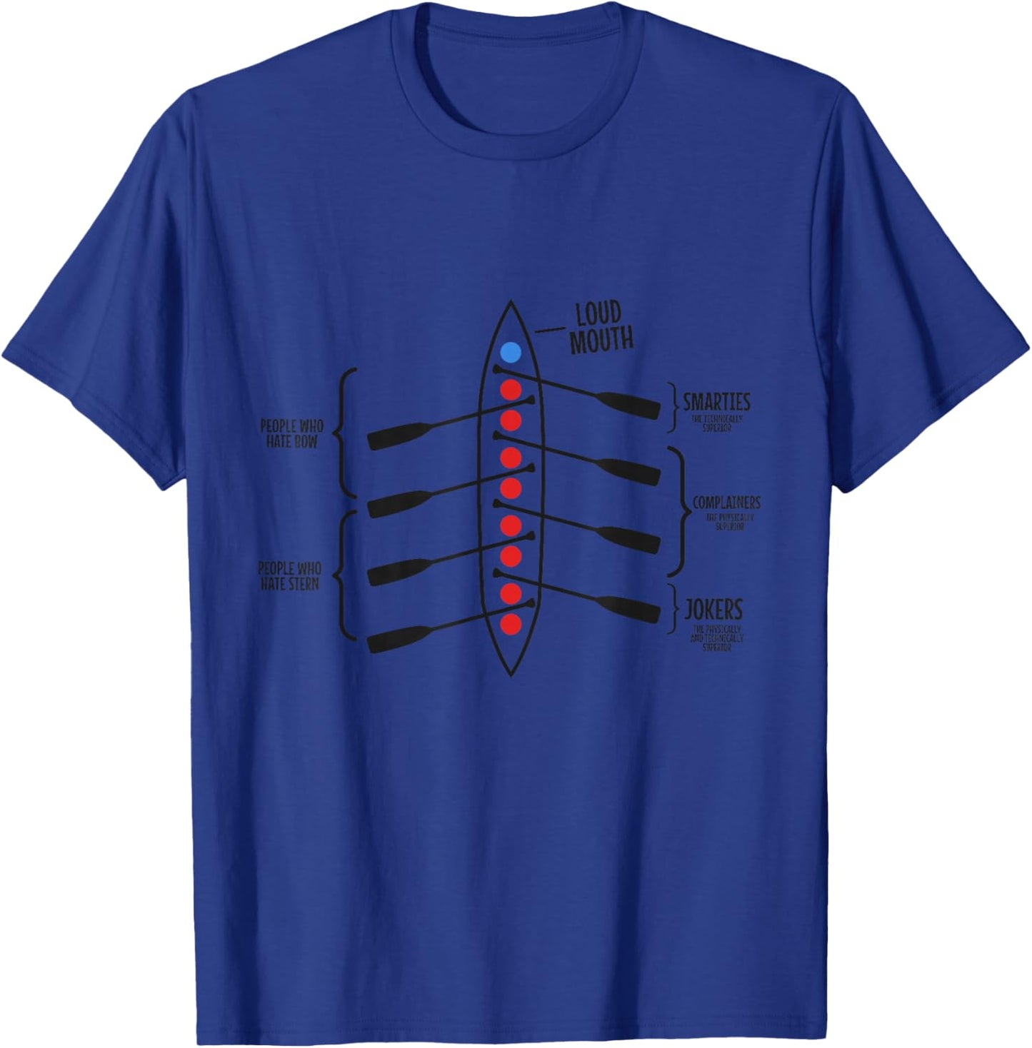 Rowing Boat Crew Funny Rower Coxswain Sculling Vintage T-Shirt - T-Shirt | Royal