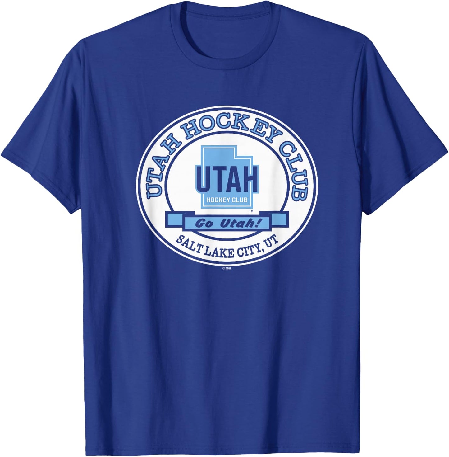 Utah Hockey Club Go Black Officially Licensed T-Shirt - T-Shirt | Royal