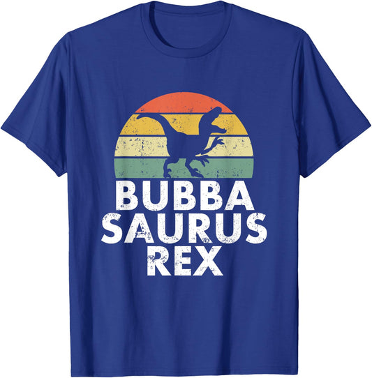 Bubbasaurus Rex Funny Bubba Dinosaur T T-Shirt - T-Shirt | Royal