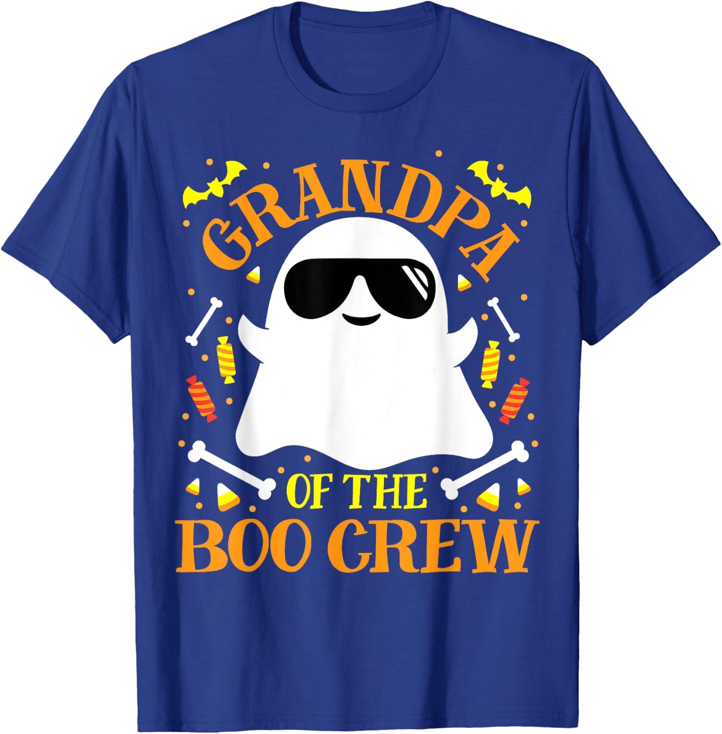 Grandpa Boo Crew Ghost Matching Family Set Dad Halloween T-Shirt - T-Shirt | Royal