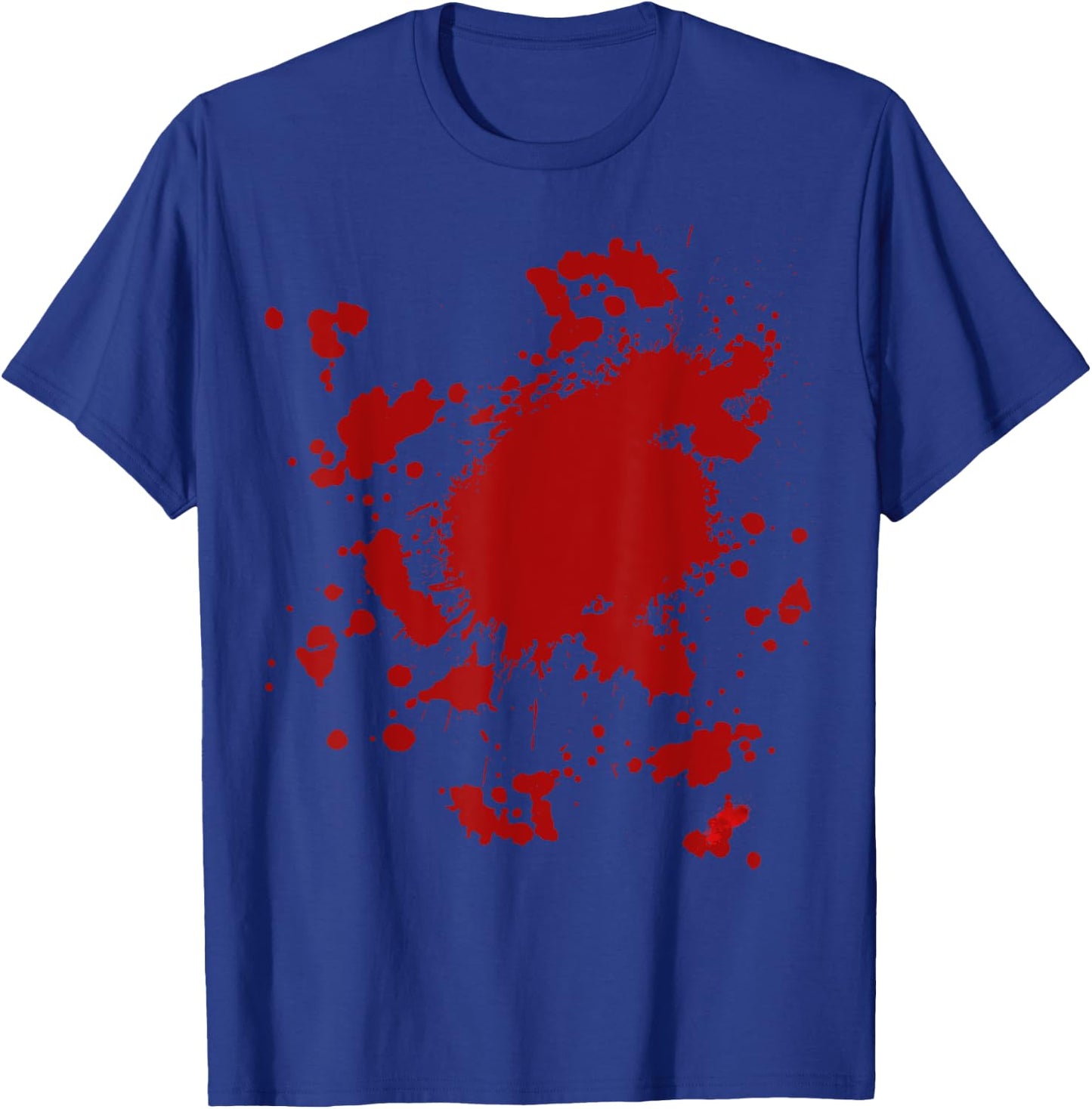 Fake Blood Splatter Shirt Gag Fancy Dress Men Women T-Shirt - T-Shirt | Royal