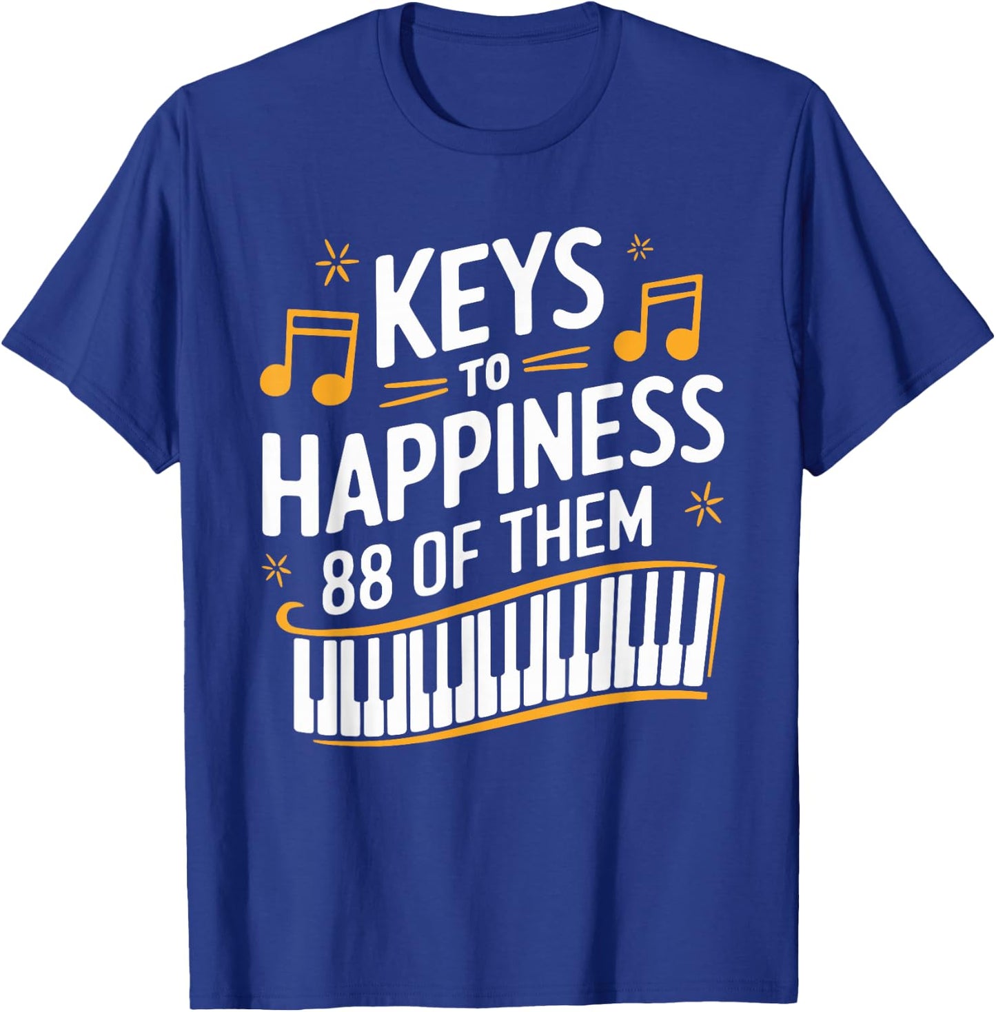 Keyboard Pianist Musician and Classical Music Piano Player T-Shirt - T-Shirt | Royal
