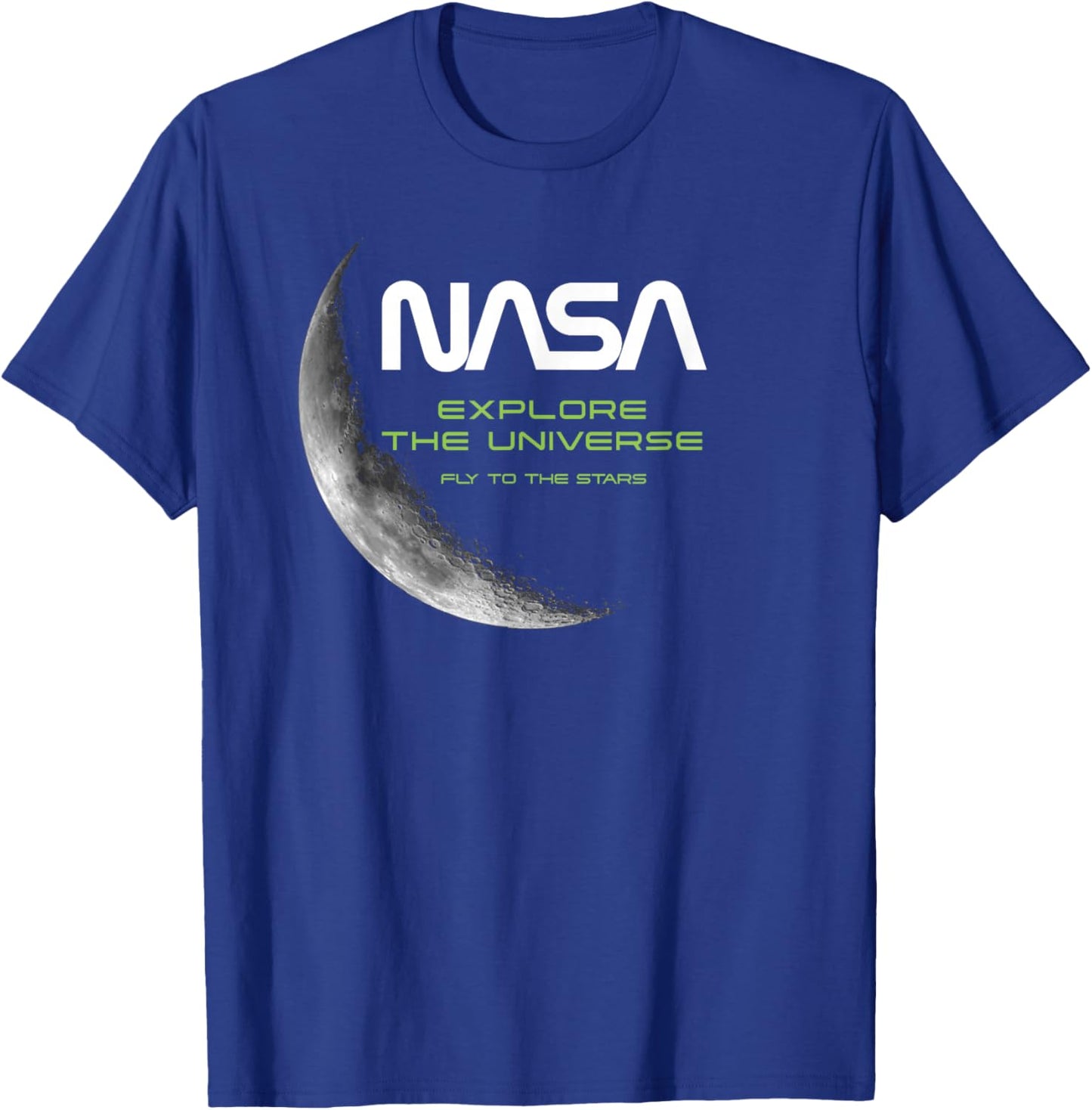 NASA - Moon Explore The Universe T-Shirt - T-Shirt | Royal