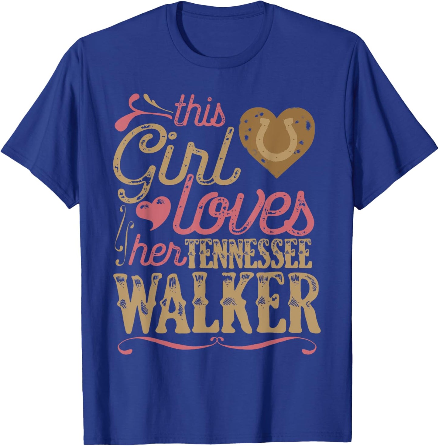 Tennessee Walker Horse Shirt Gift Walking T-Shirt - T-Shirt | Royal