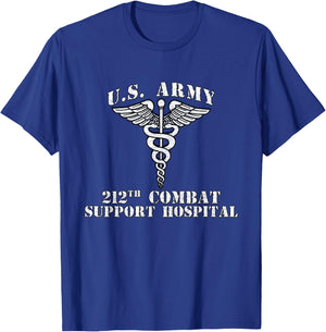 212th Combat Support Hospital Veterans Day Vintage Gifts T-Shirt - T-Shirt | Royal