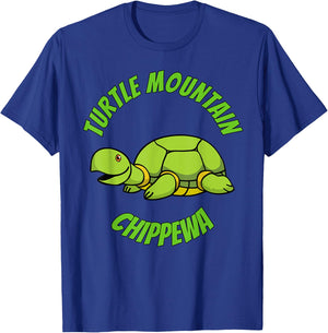 Turtle Mountain Chippewa Turtle T-Shirt - T-Shirt | Royal