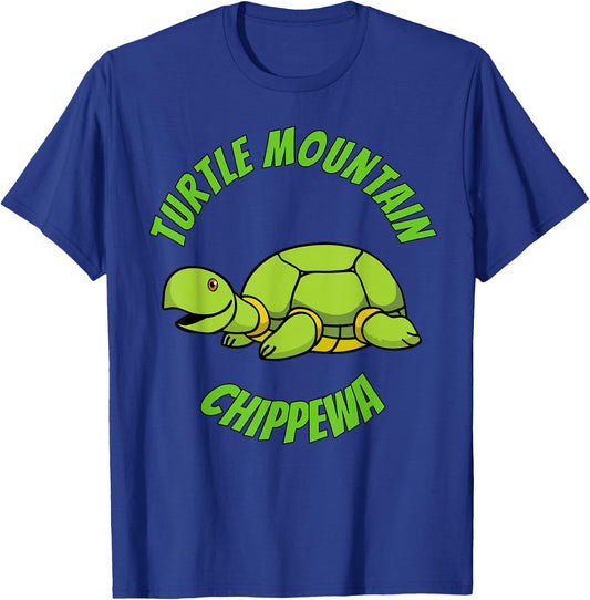 Turtle Mountain Chippewa Turtle T-Shirt - T-Shirt | Royal