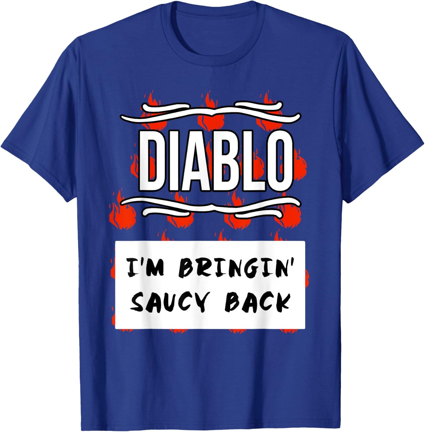 HOT SAUCES Group Halloween Costumes DIABLO SAUCE shirt T-Shirt - T-Shirt | Royal