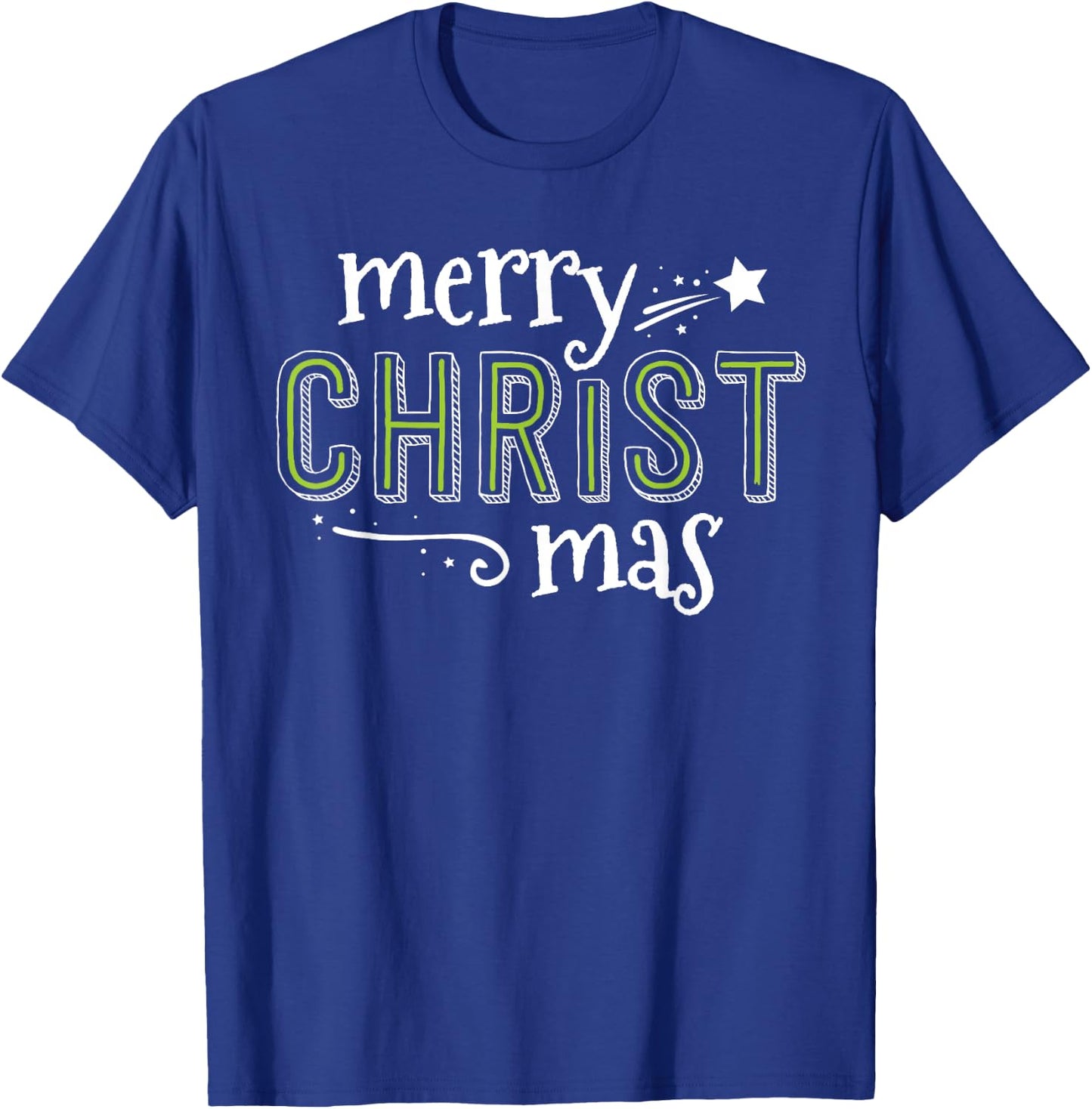 Merry Christ Mas Christian Jesus South Women's Christmas T-Shirt - T-Shirt | Royal