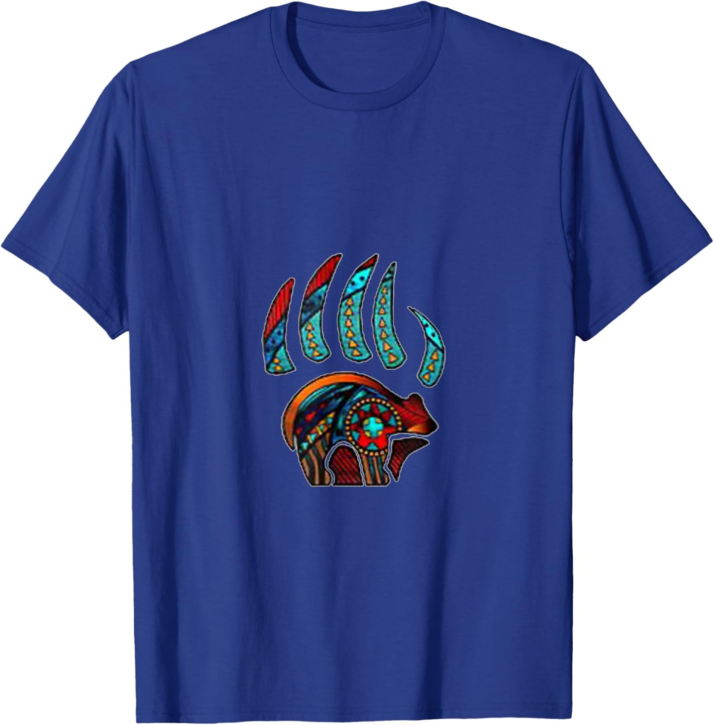 Native American Bear Claw T-Shirt - T-Shirt | Royal