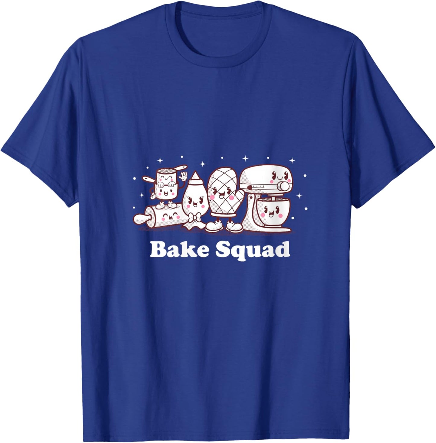 Women's Bake Squad Cute Cookie Baking Bakers Funny Chef Men Women V-Neck T-Shirt - T-Shirt | Royal