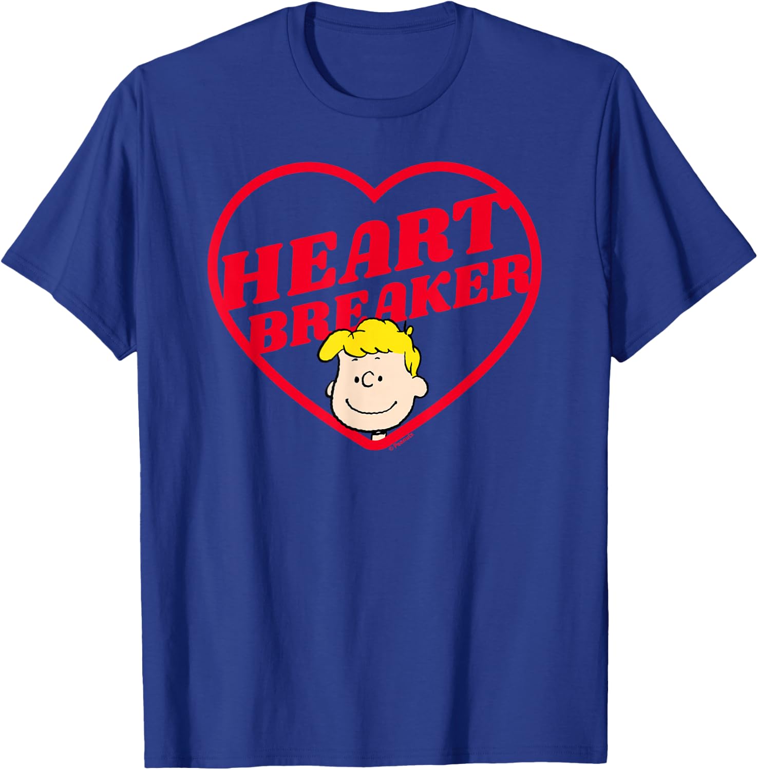 Peanuts Heartbreaker Schroeder T-Shirt - T-Shirt | Royal