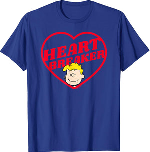 Peanuts Heartbreaker Schroeder T-Shirt - T-Shirt | Royal