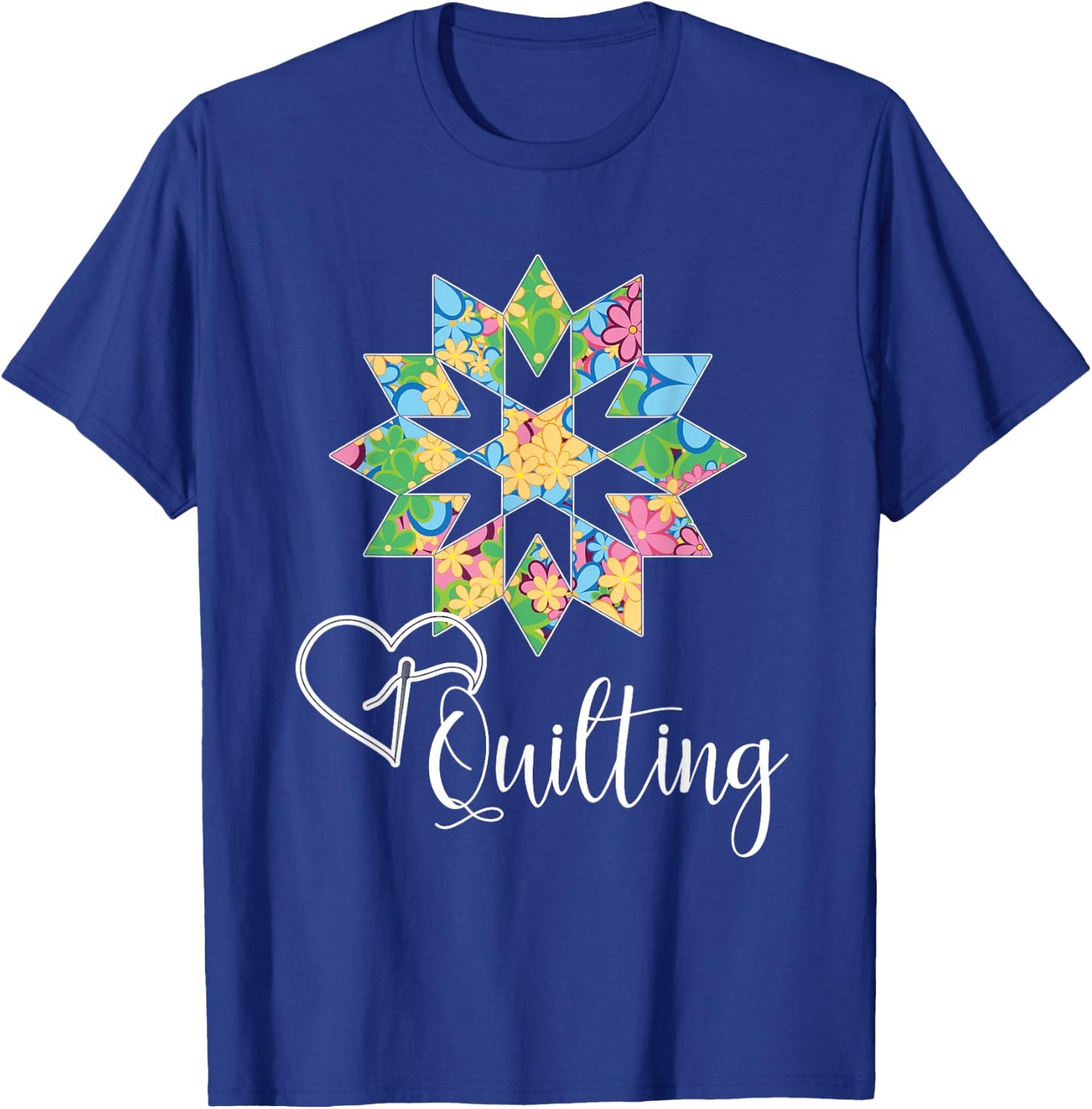 Love Sewing Quilting, Hobby Crafter Gift Shirt, 3Dk T-Shirt - T-Shirt | Royal