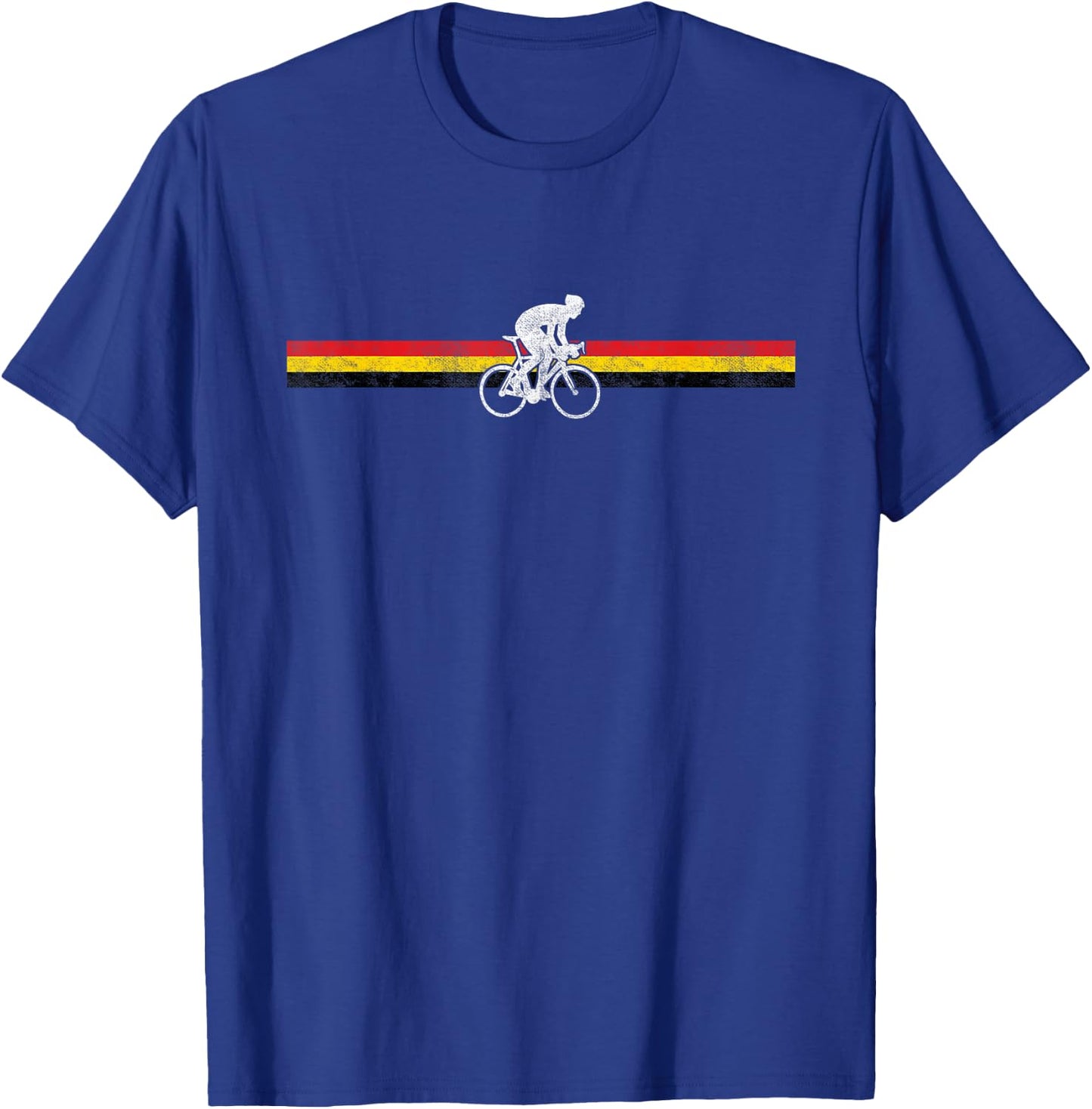 Belgian Cyclist MTB Road Bike Belgium Flag Cycling T-Shirt - T-Shirt | Royal