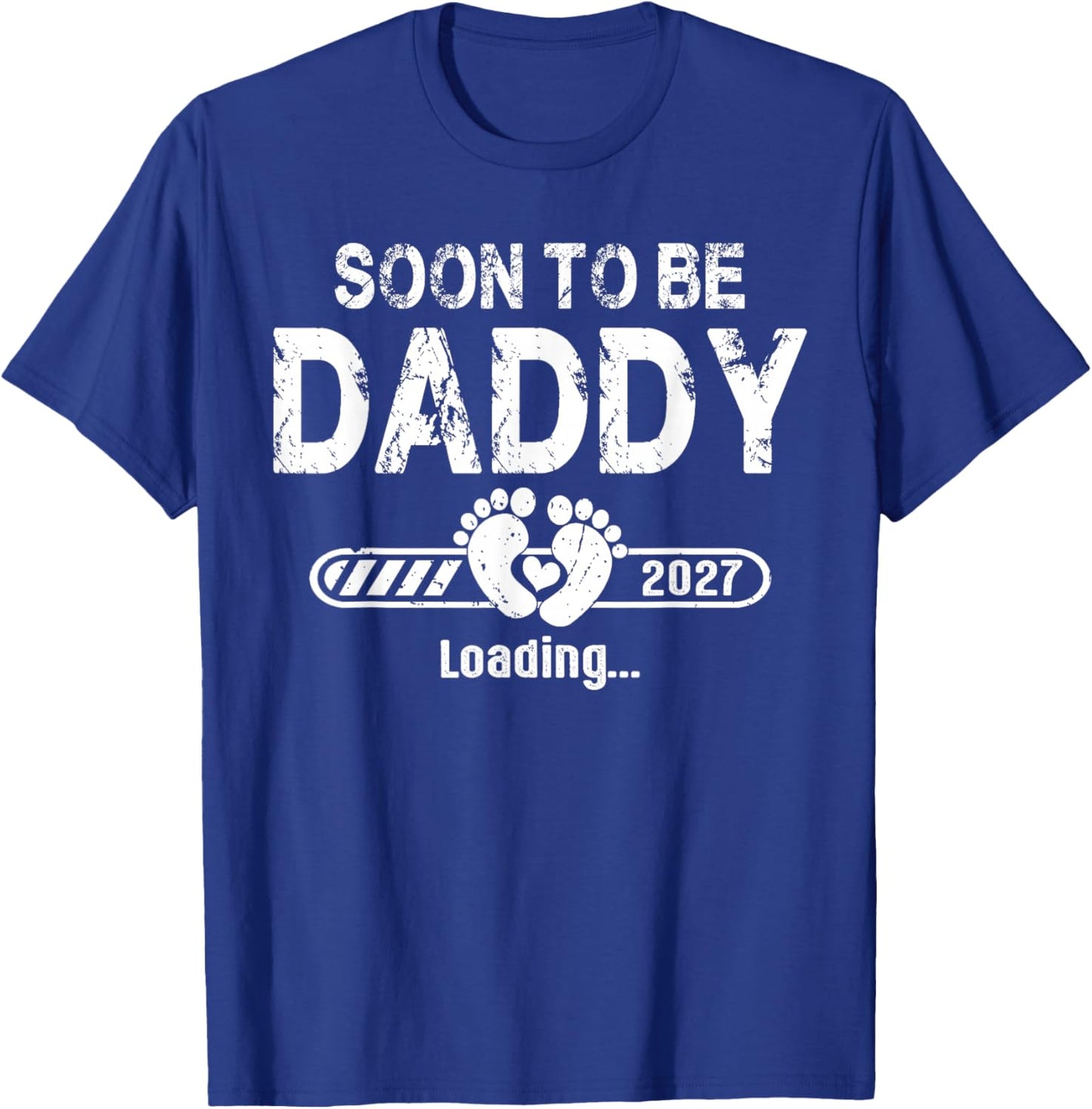 Soon to be Daddy est. 2027 New Dad Fathers Day T-Shirt - T-Shirt | Royal