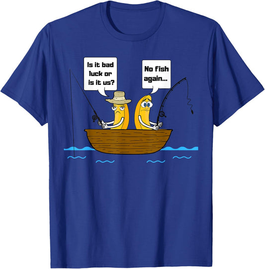 No Bananas on the Boat Fishing T-Shirt - T-Shirt | Royal