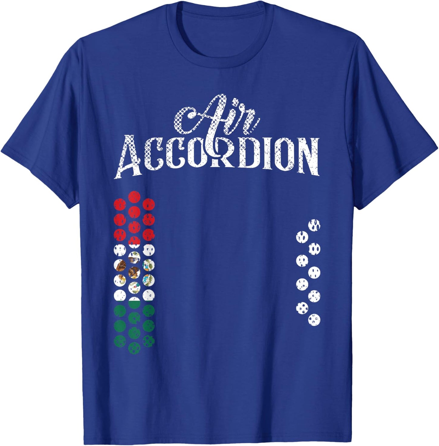 Mexican Flag Air Accordion Flag Of Mexico T Shirt Fiesta T-Shirt - T-Shirt | Royal