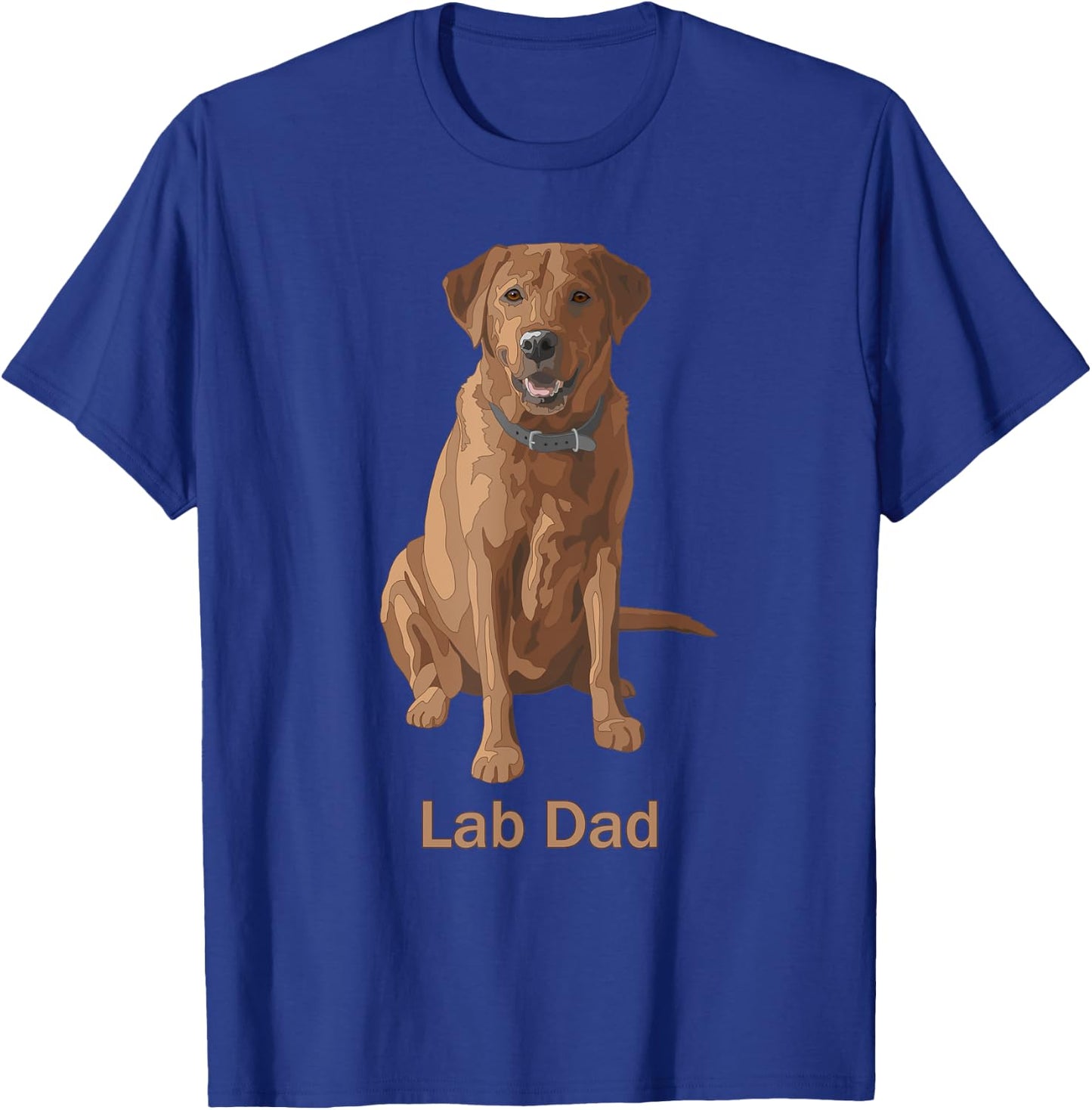 Lab Dad Fox Red Labrador Retriever Dog Lovers Gift T-Shirt - T-Shirt | Royal