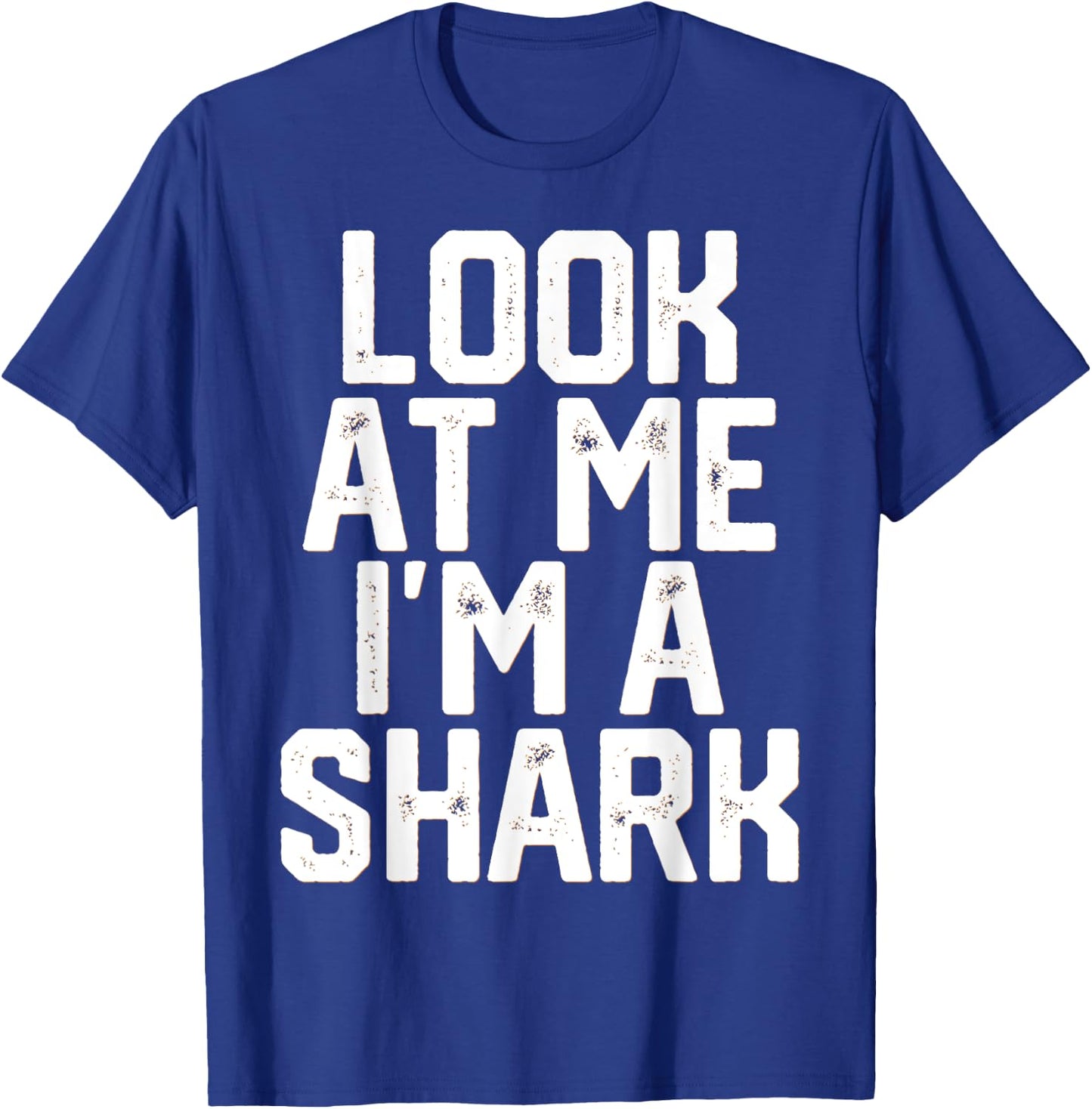 Funny Lazy Halloween Costume T Shirt Look At Me I'm A Shark T-Shirt - T-Shirt | Royal