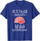 Funny 77th Birthday Gift 77 Year Old Cards T-Shirt - T-Shirt | Royal