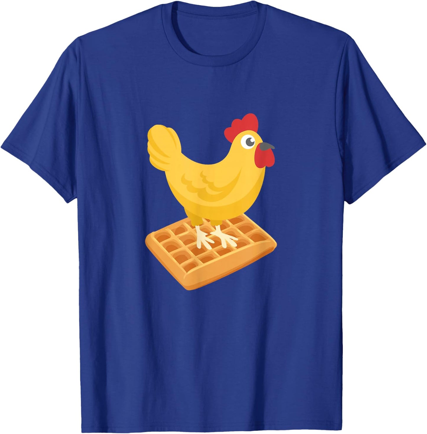 Chicken & Waffles Funny Breakfast T-Shirt - T-Shirt | Royal