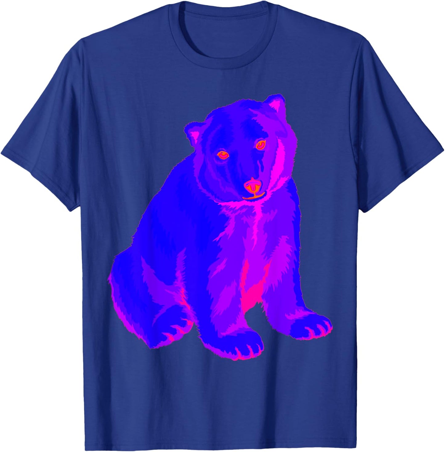 EDM Electronic Techno Polar Bear Trippy Rave Shirt T-Shirt - T-Shirt | Royal