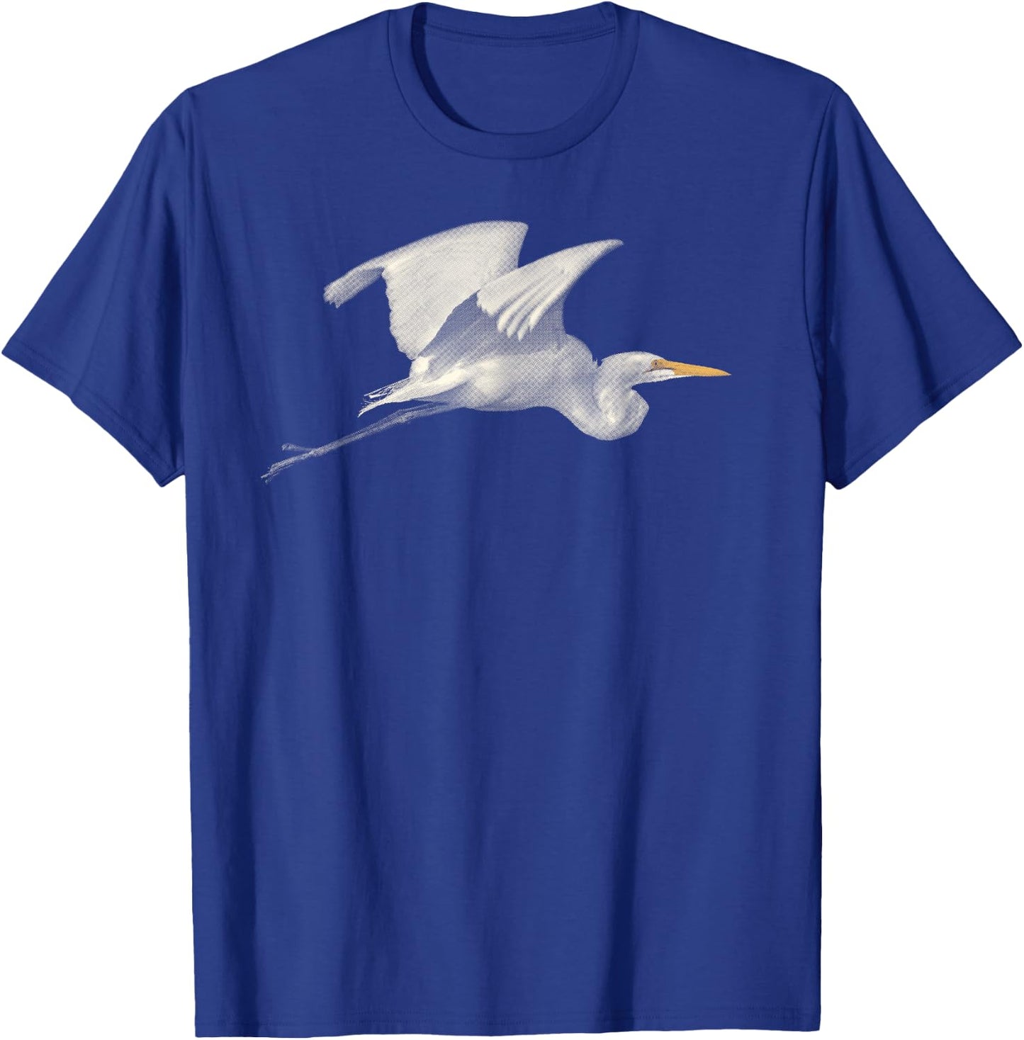 Great Egret in Flight for Bird Lovers T-Shirt - T-Shirt | Royal