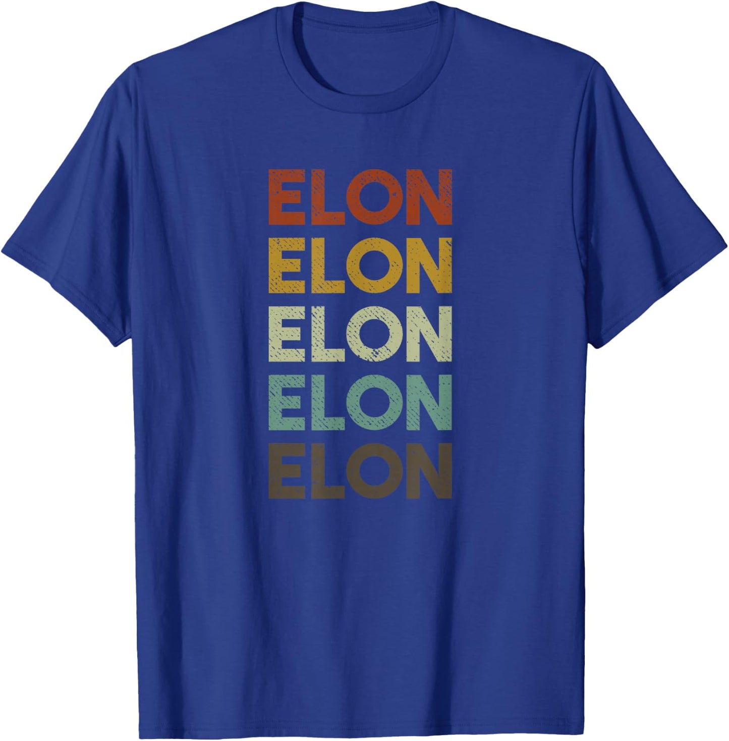 Retro Elon North Carolina T-Shirt - T-Shirt | Royal