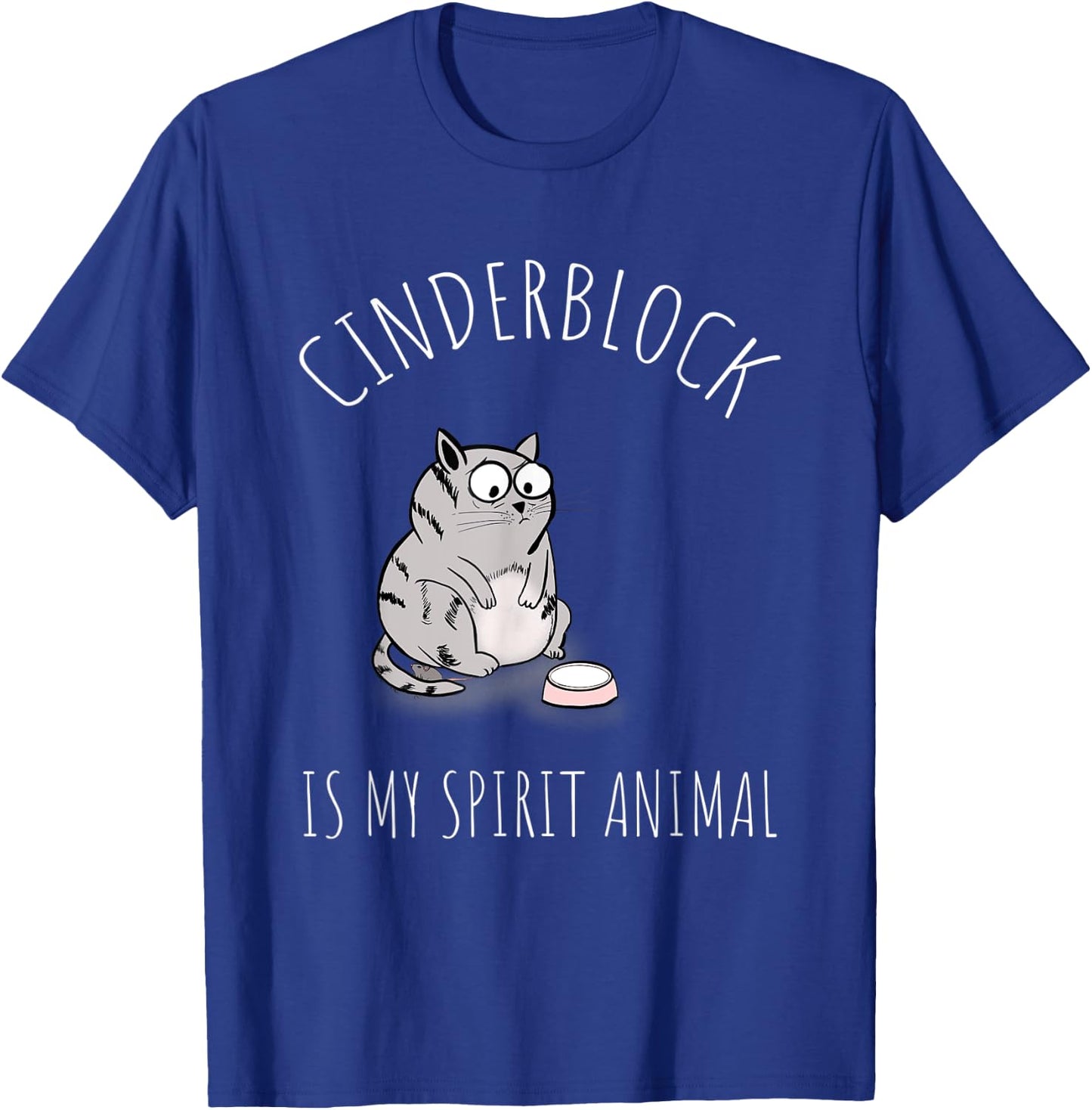 Cinderblock Fat Cat Is My Spirit Animal Gym Motivation Women Kids T-Shirt - T-Shirt | Royal