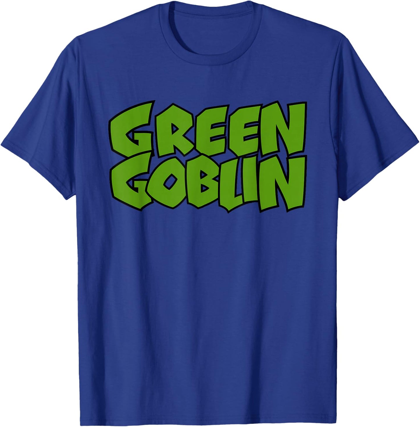 Marvel Green Goblin Classic Retro Title Logo Graphic T-Shirt - T-Shirt | Royal