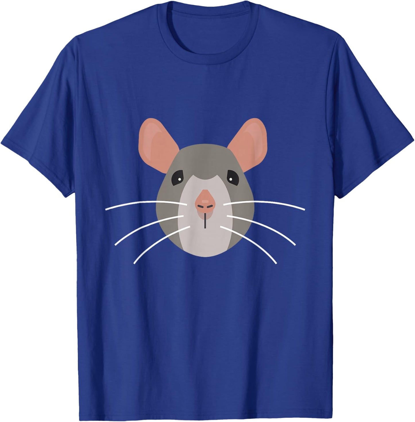 Cute Mouse Face Easy Halloween Costume Adults Kids T-Shirt - T-Shirt | Royal