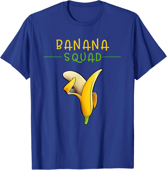 Banana Squad Funny Dabbing Banana SHIRT Food & Dab T-Shirt - T-Shirt | Royal