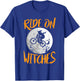 Funny Halloween Full Moon Ride On Witches Cycling Bike Shirt T-Shirt - T-Shirt | Royal