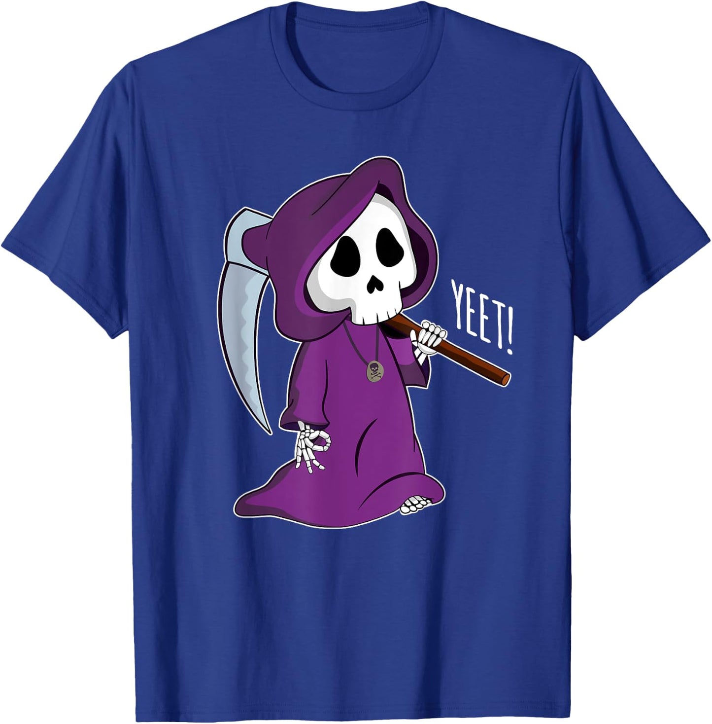 Circle Game Funny Grim Reaper Halloween Yeet T-Shirt - T-Shirt | Royal