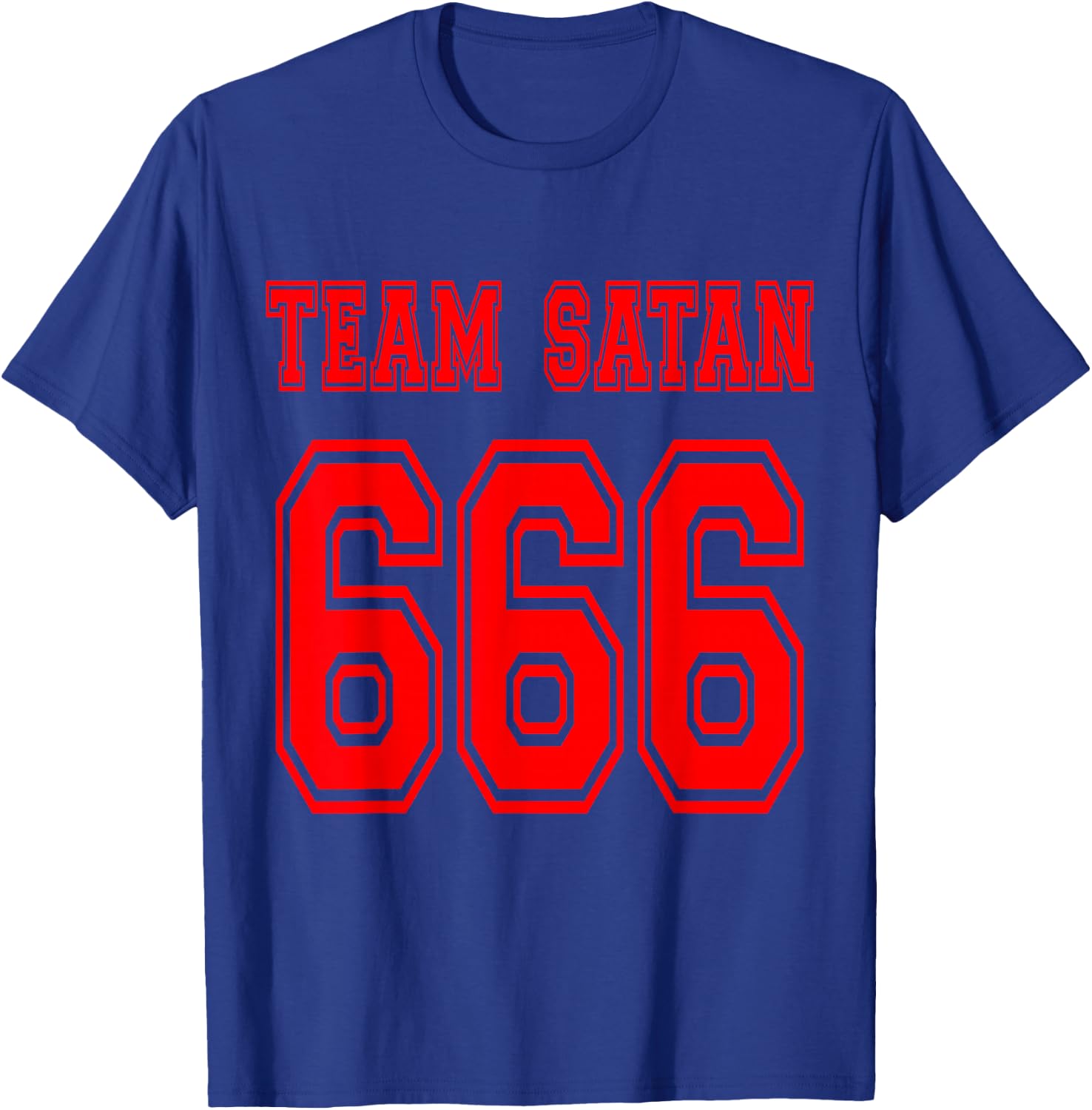 Team Satan 666 T Shirt T-Shirt - T-Shirt | Royal
