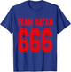 Team Satan 666 T Shirt T-Shirt - T-Shirt | Royal