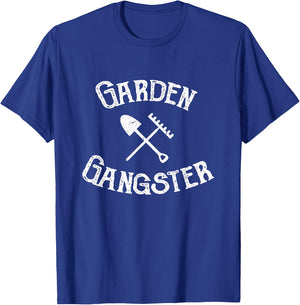 Gardener Garden Gangster - Garden Plants Flowers Gift T-Shirt - T-Shirt | Royal