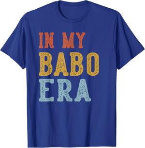 in My BABO Era Retro Funny Fathers Day Vintage T-Shirt - T-Shirt | Royal