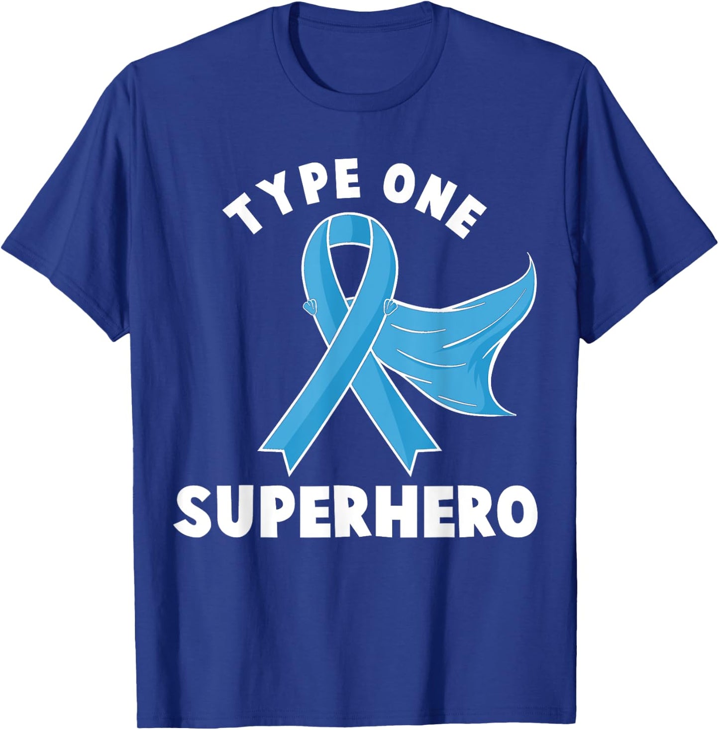 Type One Superhero Diabetes Awareness Diabetic Boys Girls T-Shirt - T-Shirt | Royal