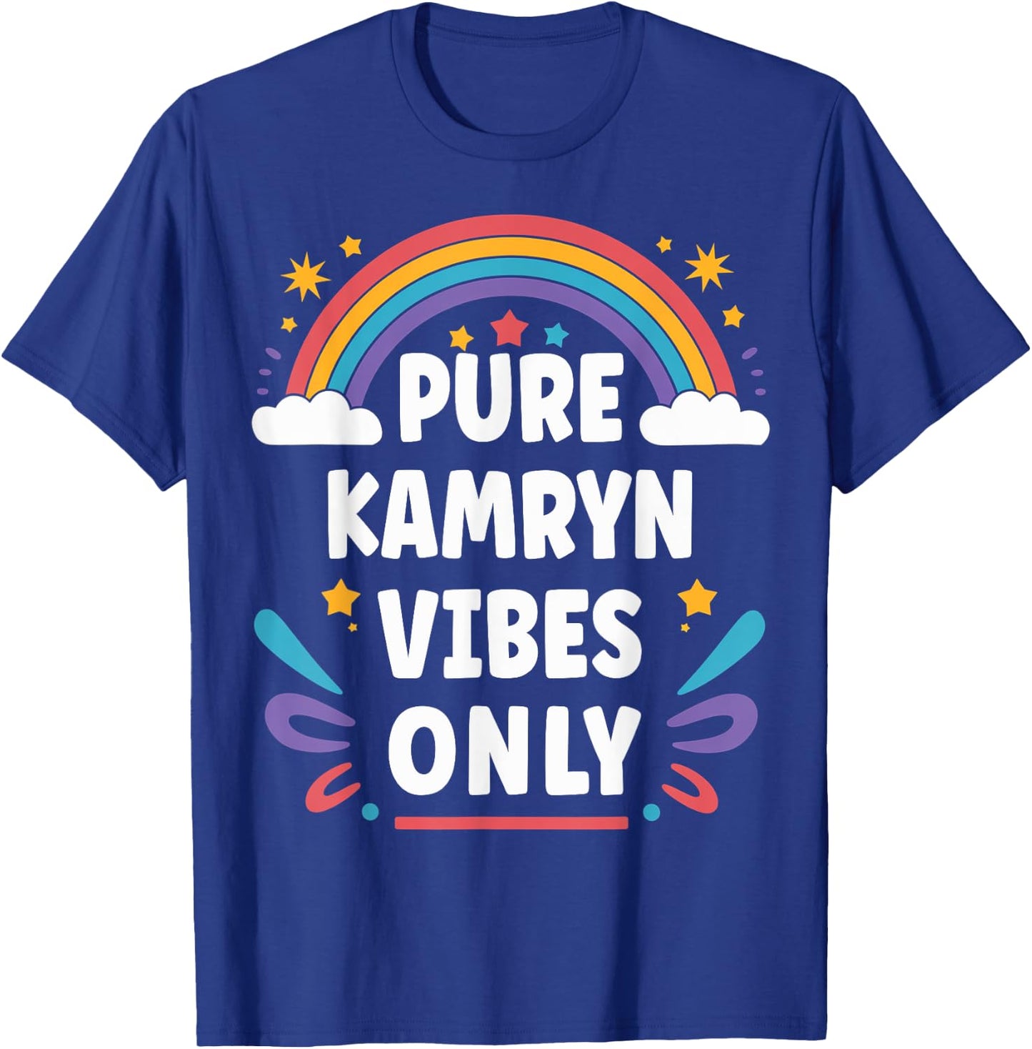 KAMRYN Vibes Only Cute Retro Girls KAMRYN Name T-Shirt - T-Shirt | Royal