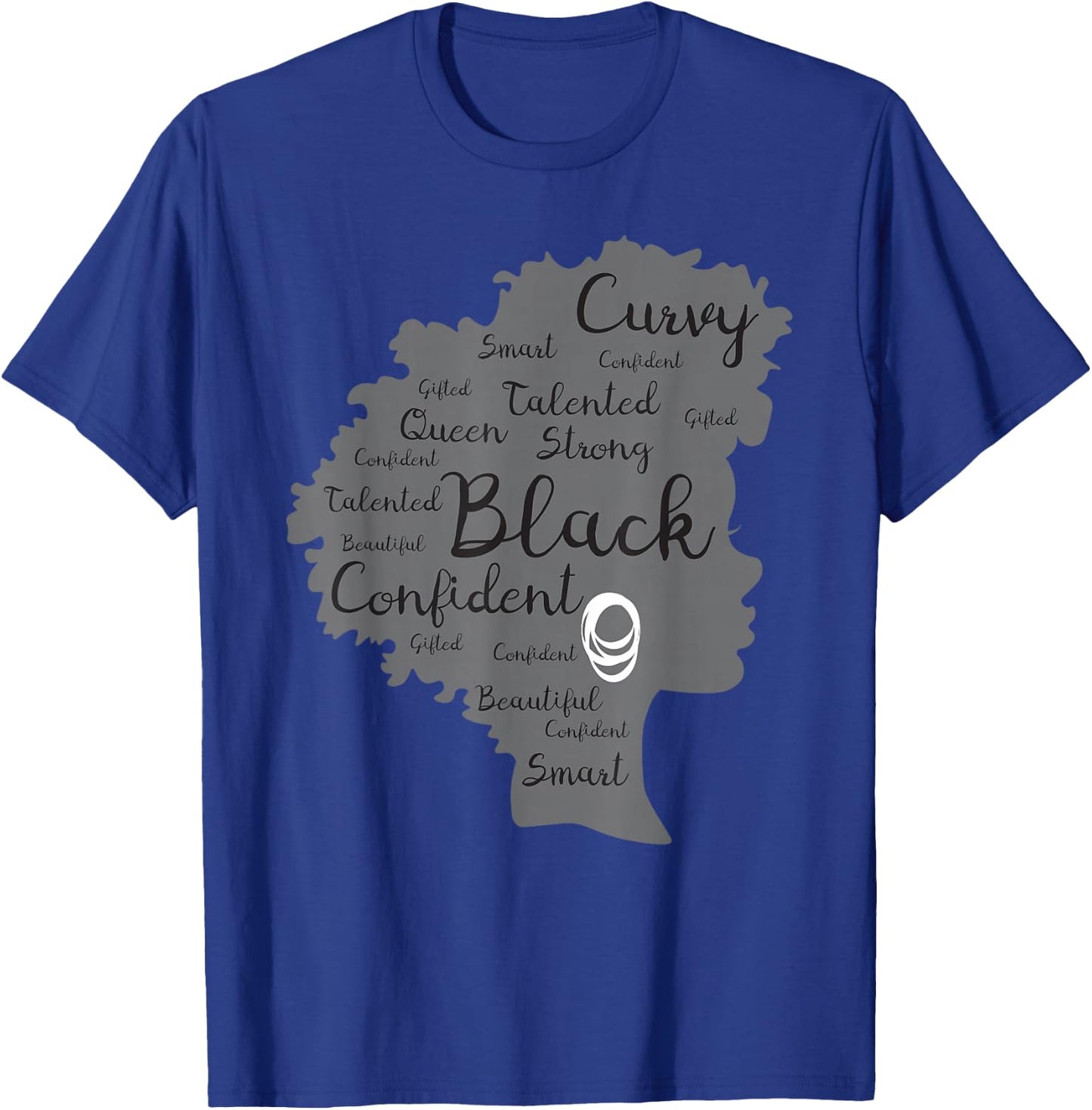 Strong Black Woman Afrocentric African American T-Shirt - T-Shirt | Royal