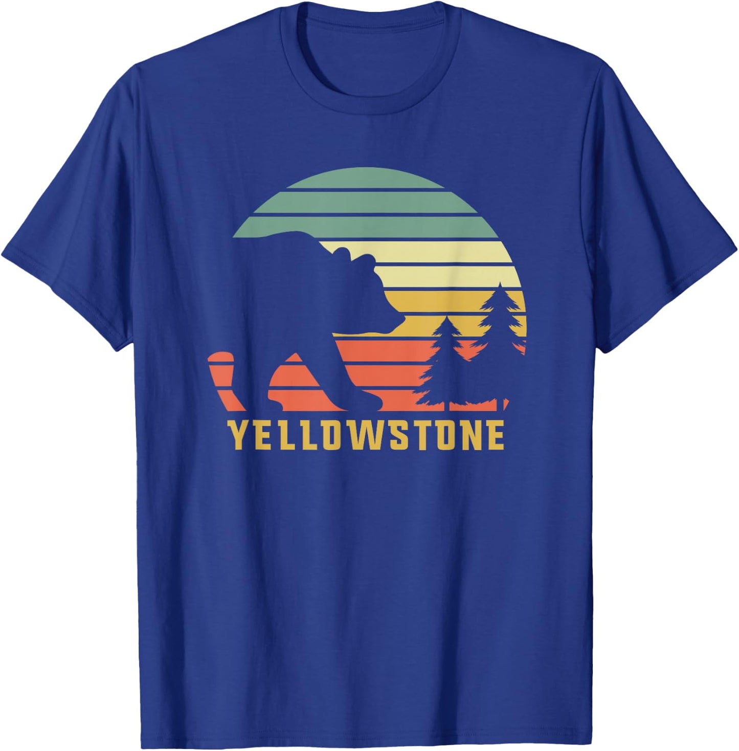 Vintage Yellowstone National Park Retro Bear Souvenir Gift T-Shirt - T-Shirt | Royal
