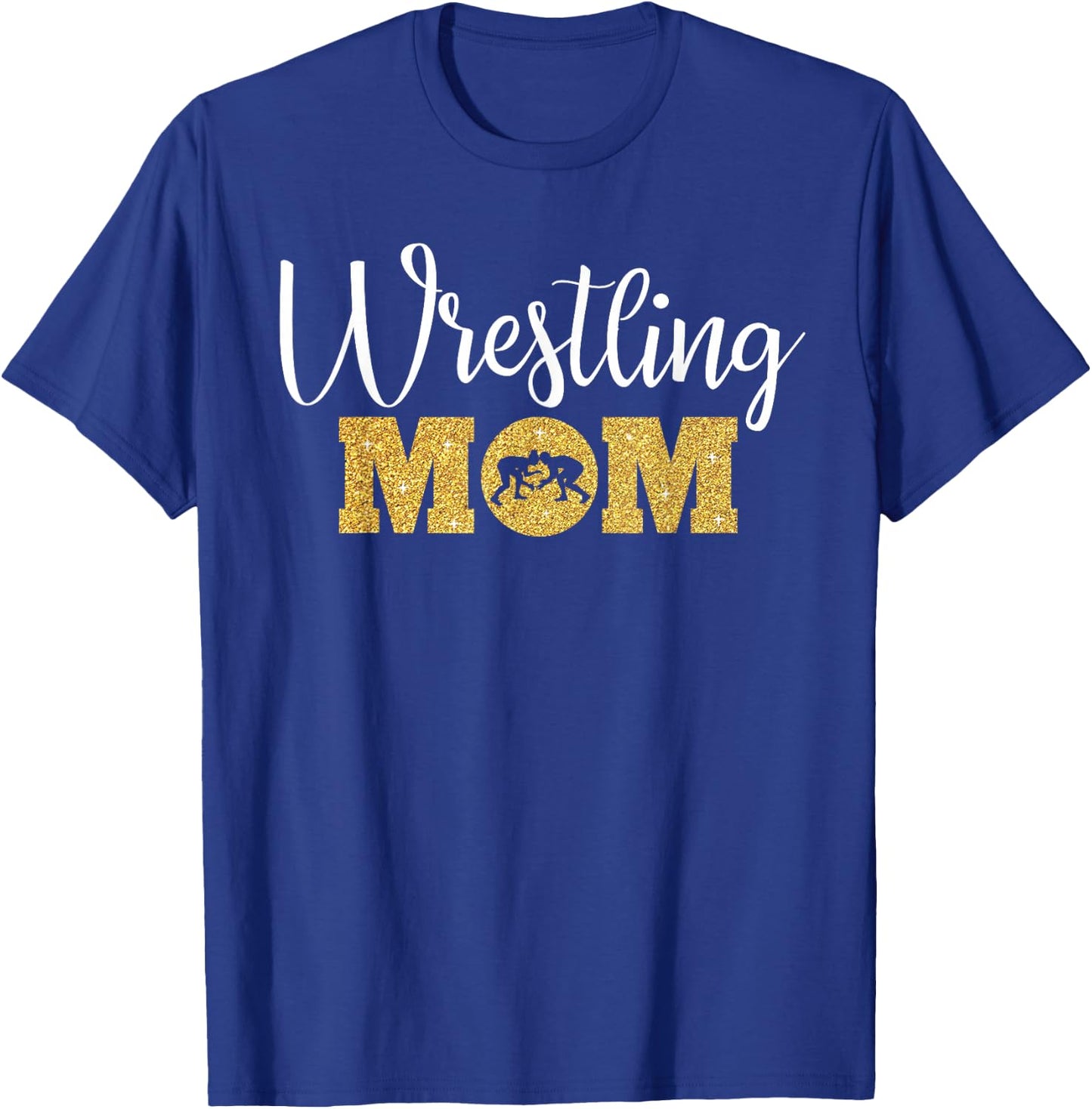 Wrestling Mom Funny Wrestling Gift Wrestler Mom T-Shirt - T-Shirt | Royal