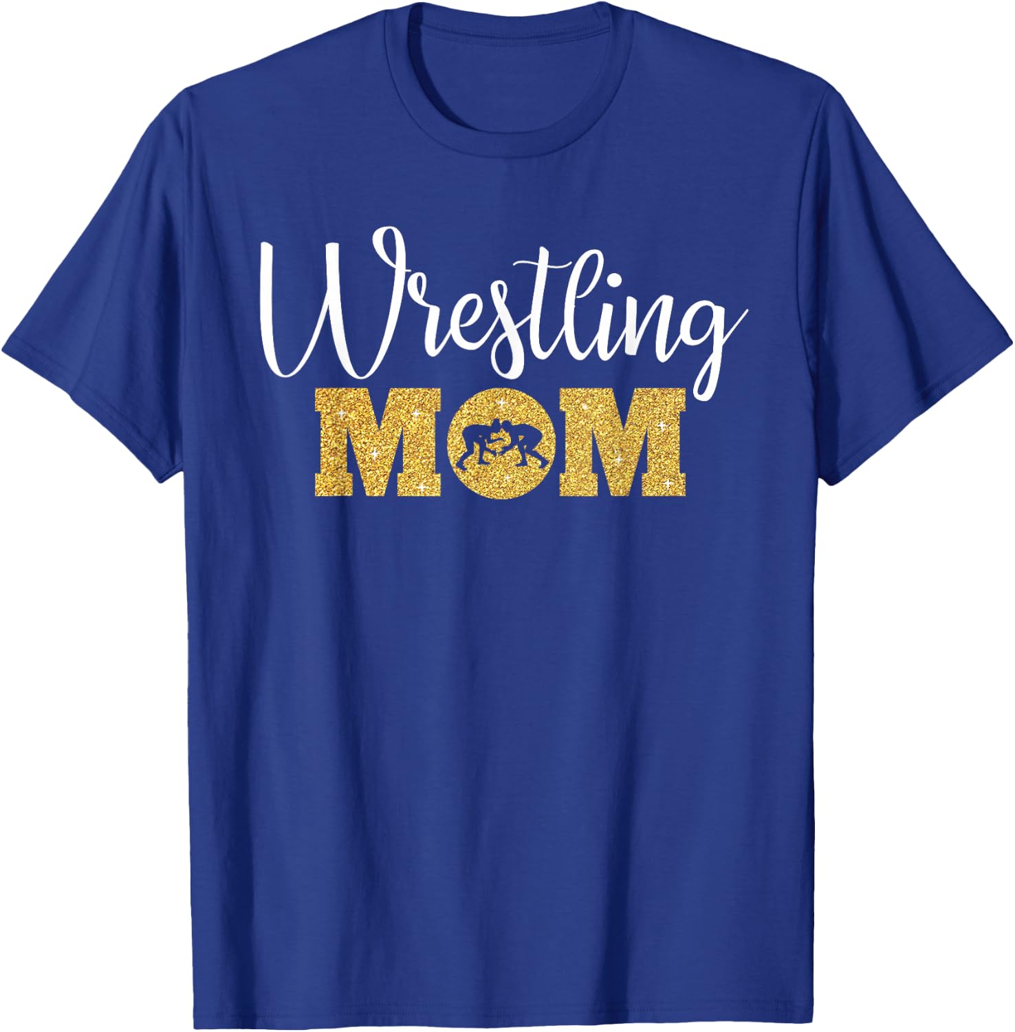 Wrestling Mom Funny Wrestling Gift Wrestler Mom T-Shirt - T-Shirt | Royal