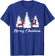 Merry Christmas Shirt Buffalo Plaid Reindeer Tree T-Shirt - T-Shirt | Royal