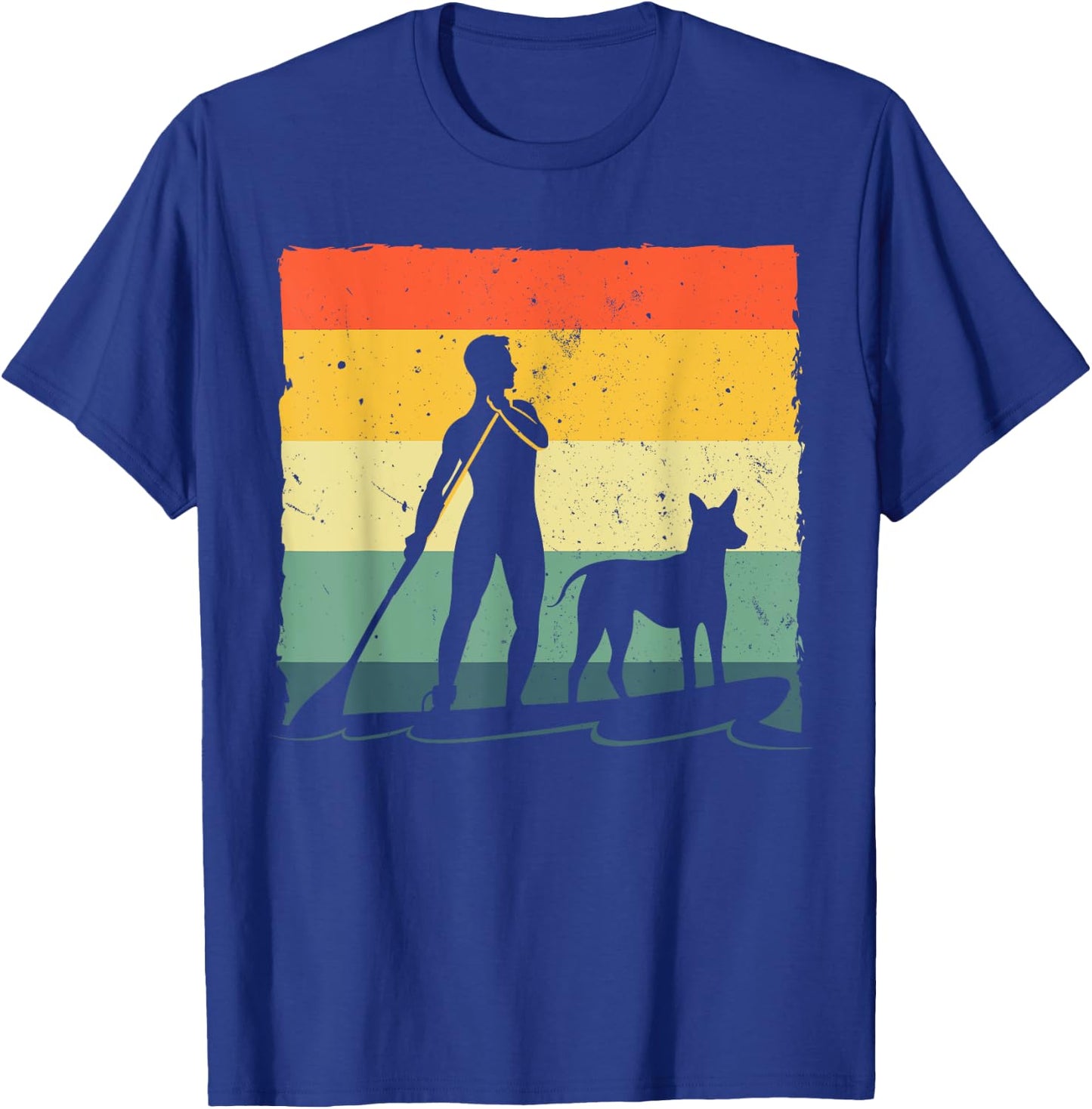 Paddleboard Art Women Stand Up Sup Paddle Boarding T-Shirt - T-Shirt | Royal