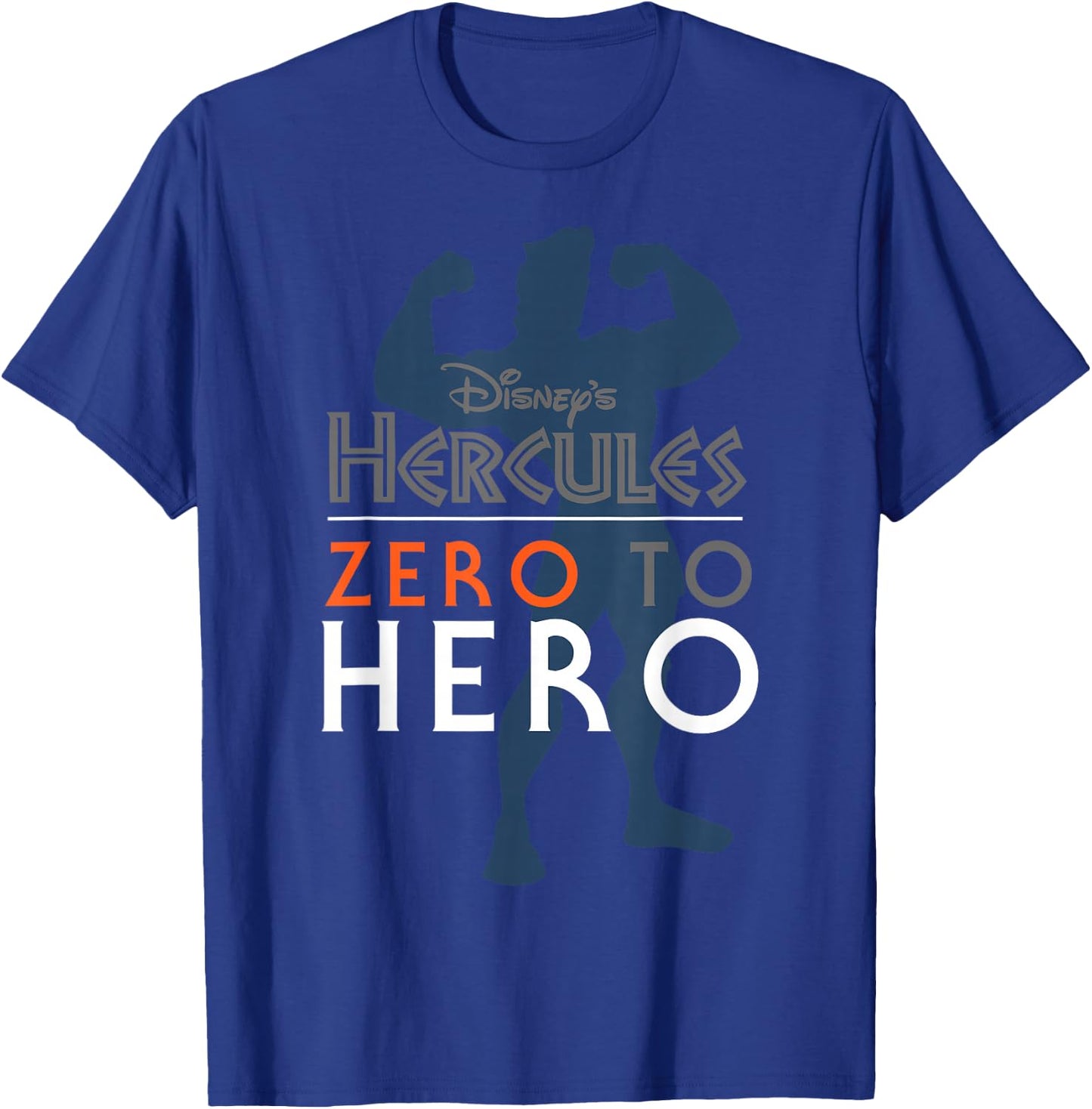 Disney Hercules Zero To Hero Silhouette Graphic T-Shirt - T-Shirt | Royal